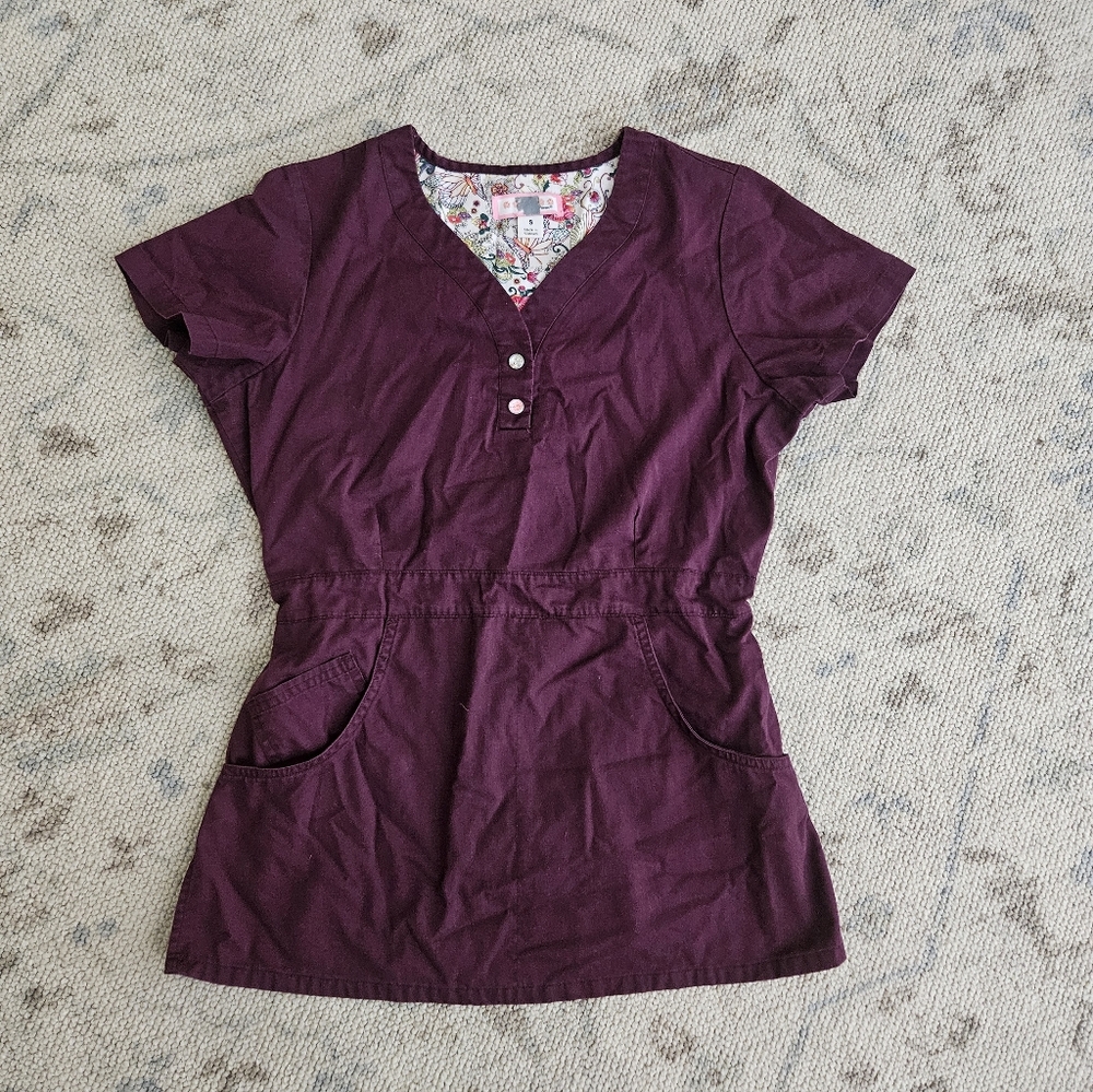 Koi by Kathy Peterson Justine Scrub Top